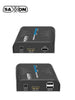 SAXXON LKV373KVM-5.0- Kit Extensor HDMI/KVM para Hasta 120 metros/ Resolución 1080p@60Hz/ Soporta Cableado con CAT 5e y 6/ 30 HZ/ 2 Puertos USB para Conectar Teclado y/o Mouse/ 5 VCD/ Plug and Play/ Punto a Punto o Punto Multipunto con Switch/