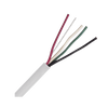 Bobina de Cable 305 Metros: 4 x 18 AWG, Color Blanco, CM, Para Sistemas de Seguridad y Alarmas