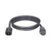 Cable de Alimentación Eléctrica Con Bloqueo de Seguridad, de IEC C14 a IEC C13, 1.2 Metros de Largo, Color Negro, Paquete de 10 Piezas