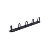 Organizador de Cables con 5 anillos, 1U, 19 Color negro