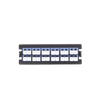 Placa acopladora para Distribuidor de Fibra Óptica LP-ODF-8024, incluye 12 acopladores LC Duplex Para fibra Monomodo