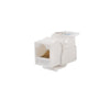 Módulo Jack Keystone Cat5e sin Herramienta (Toolless) para Faceplate - Color Blanco