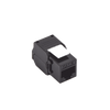 Módulo Jack Keystone Cat6A (toolless), con terminación en ángulo 180 º Color Negro, Compatible con Faceplate y Patchpanel Linkedpro