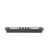 Organizador de Cables Horizontal de 1U para Rack de 19, Fabricado en Polímero Resistente a Deformaciones y Rayones