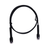 Mini Patch Cord Cat6 Ultra Slim 3 m Negro – Ahorra Espacio sin Organizadores, con Bota Flexible