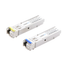 Transceptores Ópticos Bidireccionales SFP (Mini-Gbic) / Monomodo 1310 & 1550 nm / 1.25 Gbps / 1000BASE-BX / Conector LC/UPC Simplex / DDM / Hasta 3 km / 2 Piezas