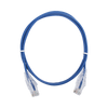 Cable de Parcheo Slim UTP Cat6 - 1 metro, Azul, Diámetro Reducido (28 AWG)