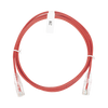 Cable de Parcheo Slim UTP Cat6 - 2 m Rojo Diámetro Reducido (28 AWG)