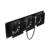 Kit de 3 Ventilador 110 Vca (12 x 12 cm) con Clavija 5-15P. Para instalación en Postes Rack