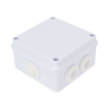 Caja de Conexiones Impermeable IP65, 7 Entradas, Dimensiones 100 x 100 x 70 mm, para Instalaciones Industriales, Comerciales y Residenciales, Incluye Tornillería para su Instalación