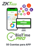 ZKTECO BIOTIMEPROAPPLITE - Licencia Vitalicia de Aplicación Móvil para uso de ZK BIOTIMEPRO / Compatible con celulares ANDROID o iOS / Soporta 50 cuentas