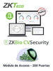 ZKTECO ZKBIOCVACP200 - Licencia Vitalicia para 200 Puertas en Control de Acceso BioCVSecurity / Hasta 30 000 Usuarios / 2,000 Departamentos