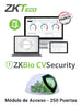 ZKTECO ZKBIOCVACP250 - Licencia Vitalicia para 250 Puertas en Control de Acceso BioCVSecurity / Hasta 30 000 Usuarios / 2000 Departamentos