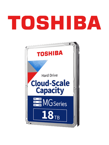 TOSHIBA MG09ACA18TE - Disco duro de 18TB / 3.5 / Sata III / 720 RPM / Bufer 512Mb / Diseño sellado con Helio /