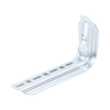 Ménsula omega tipo L inteligente, 210mm de ancho, con acabado Electro Zinc