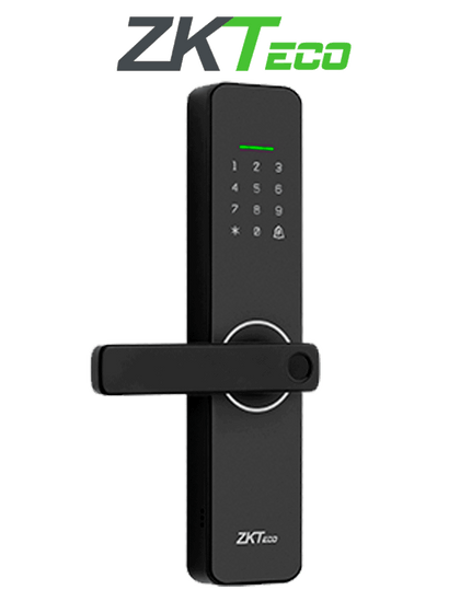 ZKTECO ML100 - Cerradura inteligente con sensor de huella digital / Codigos aleatorios con app / 300 usuarios / WiFi / Compatible con ZSmart ZKO