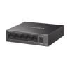 Switch NO Administrable / Para escritorio / Carcasa de metal / 5 puertos 10/100/1000 Mbps / Diseño Compacto / Plug and Play
