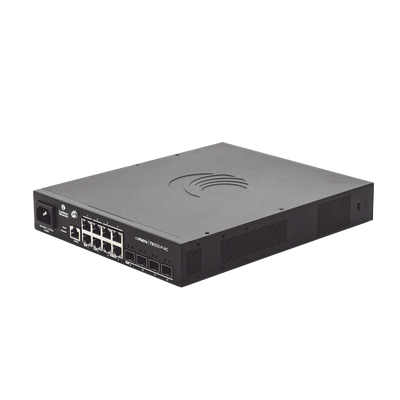 Switch cnMatrix TX1012-AC-P PoE Ideal para WISP / 8 Puertos Gigabit PoE + 4 SFP+ / PoE Budget 200W /Capa 2 y Capa 3 / Gestión Gratuita Desde la Nube