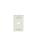 PANDUIT NK1FWHY - Faceplate de pared / 1 puerto / Color Blanco /La placa frontal NetKey es compatible con un módulo Keystone