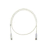 Cable de Parcheo UTP Categoría 6, con Plug Modular en Cada Extremo - 1.5 Metros (4.92 Pies) - Blanco Mate