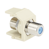 Módulo Acoplador Coaxial Tipo F, Keystone, de 75 Ohms, 3.0 GHz, Color Blanco Mate