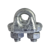 Nudo/ Perro/ Abrazadera Acero Forjado para Cable de 1/8, Galv. por Inmersión en Caliente.
