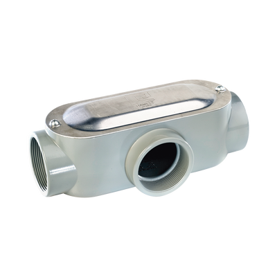 Caja Condulet tipo T de 3/4 (19.05 mm)/ Incluye tapa y tornillos.