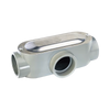 Caja oval roscada tipo T de 2 (50.8) incluye tapa y tornillos.