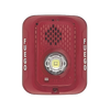 Sirena con Lampara LED Estroboscópica / 2 hilos / Montaje en Pared / Color Rojo / Configuración Estroboscópica Seleccionable
