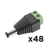 KIT DE 48 CONECTORES MACHO JR52 PARA ALIMENTACIÓN A 12 Vcc