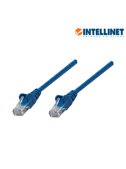 INTELLINET 319829 - Cable patch / 4.2 metros 14.0f / Cat 5e / UTP Azul / Patch cord