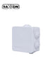 SAXXON PB085 - Caja de conexiones con 7 entradas / PVC libre de halógenos / Compatible con cámaras Bullet / Domo / Dimensiones 85 x 85 x 50 mm Ancho x Alto x Fondo / IP55