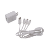 Cargador de pared USB de 5 Vcc 2A / Multi-puertos / USB-C / Micro USB / Tipo C / Lightning (iPhone) / Extensión de cable 1.2 metros