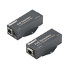 Kit de Extensor PoE/PoE+, Hasta 610 Metros (2000 ft) con Cable Cat5e o Cat6, 10/100Mbps, Incluye Transmisor, Receptor y Fuente de Alimentación