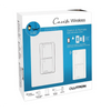 (Caseta Wireless) Kit, Apagador, base para empotrar en pared el control remoto PICO, tapa, ideal para el control de iluminación,.