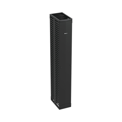 Organizador Vertical PatchRunner, Doble (Frontal y Posterior), Para Rack Abierto de 45 Unidades, 12in de Ancho, Color Negro