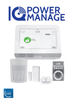 QOLSYS IQ4 HUB POWER MANAGE Automation KIT - Paquete que contiene Sistema IQ 4 HUB POWER MANAGE, con pantalla táctil de 7, 1 sensor PIR inalámbrico PGP9914, 1 sensor magnético inalámbricos PG9303, 1 enchufe inteligente y una cerradura Power G
