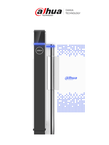 DAHUA DHI-ASGB811X-R - Torniquete de Acceso Peatonal/ 20 personas por minuto/ Soporta lectoras externas/ Contador de Personas/ Interior/ LoNuevo