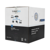 Bobina de Cable de 305 Metros (1000 Pies) Cat6+ Blindado F/UTP, CM, Calibre 23 Alto Rendimiento, ETL, UL, Color Azul, Super Flexible, para Aplicaciones de Video Vigilancia, Video HD, y Redes de Datos. Uso Interior.