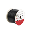 Bobina de cable de UTP de 4 pares Cat5e de 305 m (1000 ft), 100% Cobre, LDPE Resistente a rayos UV Relleno de Gel, Color Negro, 24 AWG, Uso en Exterior, Para Aplicaciones de Voz, Datos y Video