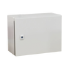Gabinete de Acero IP66 Uso en Intemperie (400 x 300 x 300 mm) con Placa Trasera Interior Metálica y Compuerta Inferior Atornillable (Incluye Chapa y Llave T). Ideal para Centros de Carga y Tableros de Control.