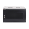 Gabinetes PRECISION, Con Puerta Perforada, de 19in, 6UR, 450mm de Profundidad, Color Negro