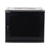 Gabinete PRECISION, Con Puerta Perforada, de 19in, 9UR, 450mm de Profundidad, Color Negro
