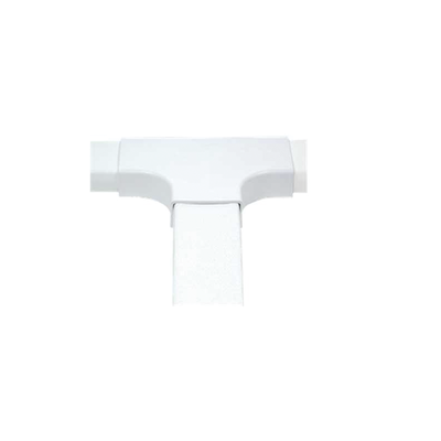 Sección en T color blanco de PVC auto extinguible, para canaleta PT48 (6140-01002)
