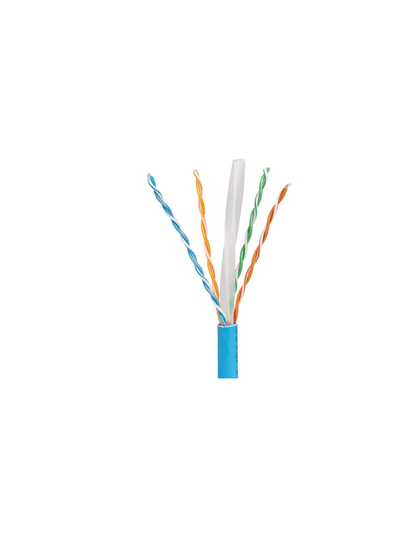 PANDUIT PUC6004BU-FE Bobina de Cable 100% cobre / Categoría 6 / UTP / 4 Pares / 23 AWG / 1,000 pies 305 metros / Azul