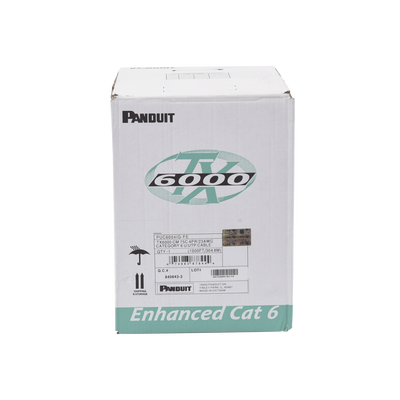 Bobina de Cable UTP 305 m. de Cobre, TX6000 PanNet, Reelex, Gris Internacional, Categoría 6 Mejorado (23 AWG), PVC (CM), de 4 pares