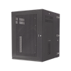 Gabinete PanZone de Montaje en Pared, de 19in, Puerta Ventilada, 18 UR, 762mm de Profundidad, Color Negro
