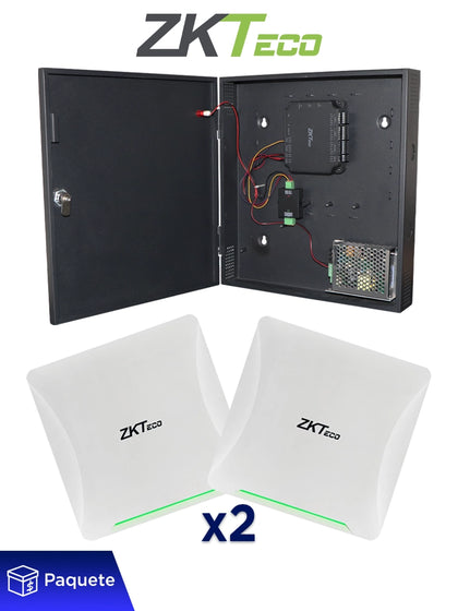ZKTECO C2260BUHF5PRO - Paquete con Panel y 2 Antenas UHF de 5m ideal para Solución de Control de Acceso Vehicular 2 carriles