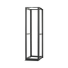 Rack de Cuatro Postes Estándar de 19, Rieles Numerados y Roscados #12-24, Profundidad Máxima de 30 in, 45 Unidades de Rack, Color Negro