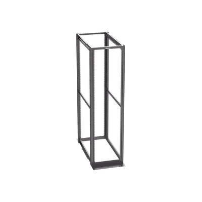 Rack de Cuatro Postes Estándar de 19, Rieles Con Orificio Para Tuerca Enjaulada, Profundidad Máxima de 41.5 in, 45 Unidades de Rack, Color Negro